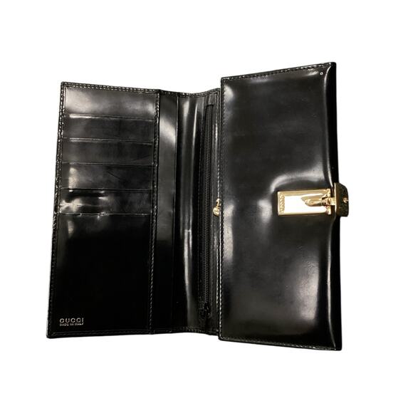 VTG Gucci Women’s Signature Leather Bifold Long Wallet - Picture 3 of 5